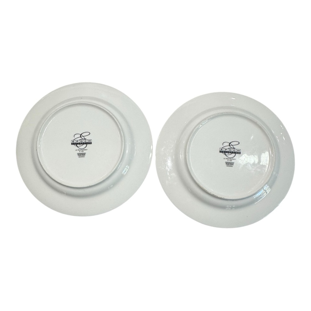 Epoch Collection "Le Restaurant" E 120 Porcelain Dinner Plates 10.5" Set Of 2 - Picture 5 of 5